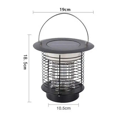 Dimensions de la lampe solaire anti-moustique UV