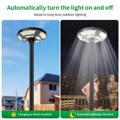 Lampadaire Solaire Détecteur de Mouvement Extérieur