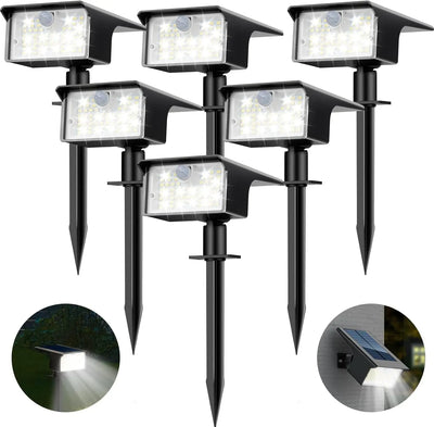 Spot Solaire 62 LED Détecteur Mouvement 3 Modes Jardin