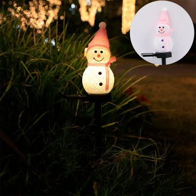 Piquet Solaire Bonhomme de Neige pour Pelouse et Cour