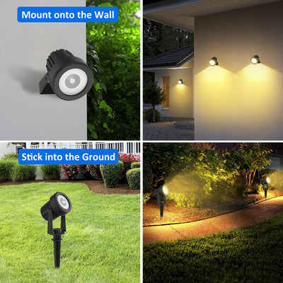 Projecteur Solaire Extérieur LED RVB Étanche pour Jardin