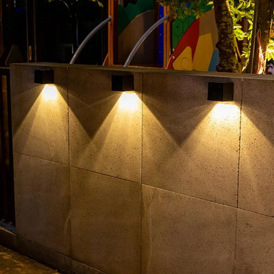 Lampe Solaire Murale Jardin Carrée LED Extérieur Étanche