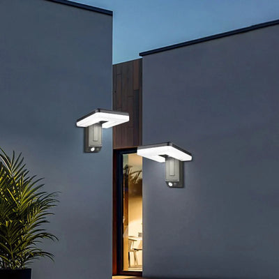 Applique Murale Solaire Détecteur de Mouvement Tête Pliable IP65