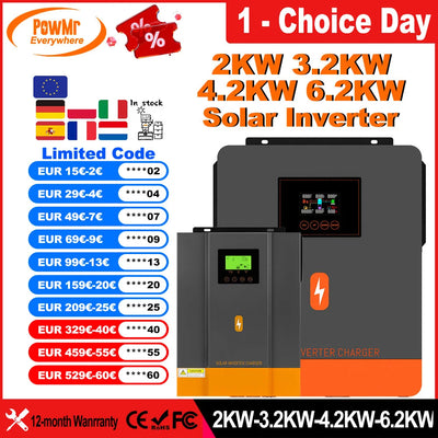 Onduleur Solaire Hybride MPPT WiFi