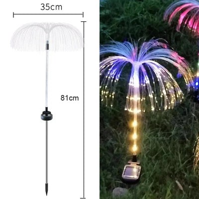 Lampe Solaire Méduse et Fleurs Lumineuses pour Jardin