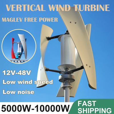 Éolienne 6 kW 12V 24V 48V 3 Pales avec Régulateur