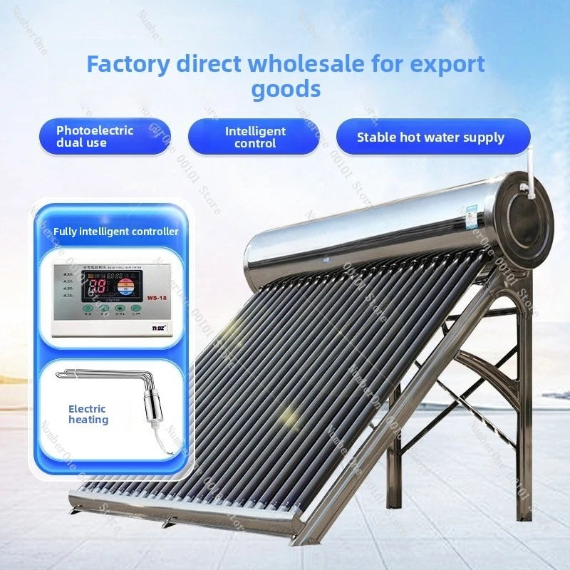Chauffe-Eau Solaire Inox sur Toit Double Usage