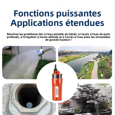 Pompe Submersible Solaire pour Puits Profond 70m