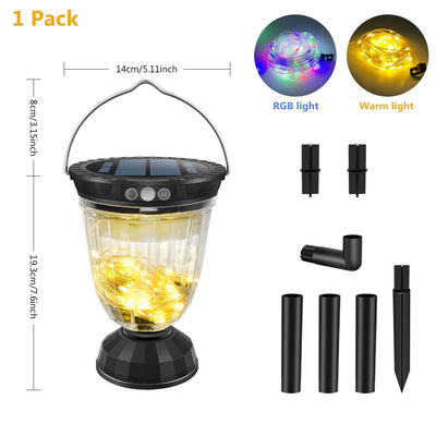 Guirlande Solaire 10M LED 10 Modes IP65 Étanche Jardin Patio