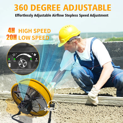 Ventilateur Solaire Portable Rechargeable 30 cm - vue 2