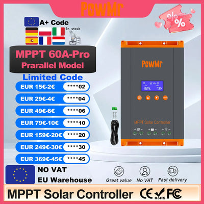 Régulateur Solaire MPPT 60A 12V 24V 48V