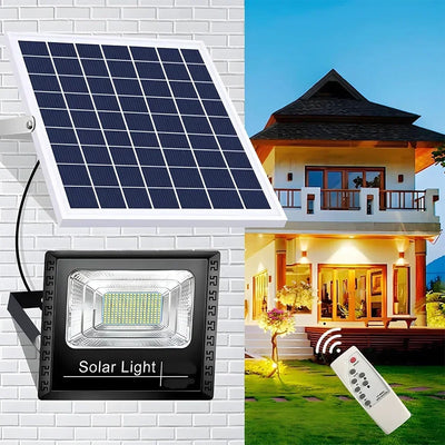 Projecteur Solaire Extérieur Réflecteur Blanc Chaud 300W