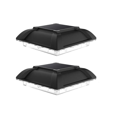 Lampe Solaire Extérieur Capuchon de Poteau Noir 4x4 Clôture