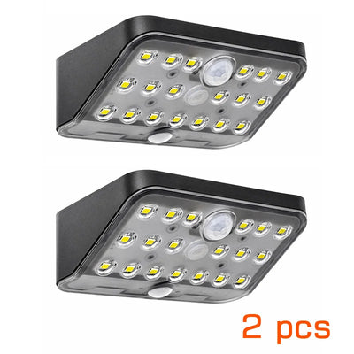 Applique Murale Solaire Extérieur 19 LED Détecteur de Mouvement