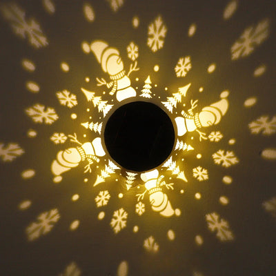 Applique Solaire Bonhomme de Neige LED Étanche pour Clôture