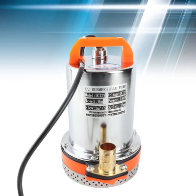Pompe Solaire Submersible Piscine 12V 180W et 24V 220W