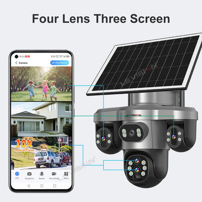 Caméra Solaire 4G Zoom 10X PTZ 360°