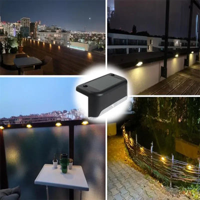 Lampe Solaire Escalier Extérieur LED Étanche pour Terrasse