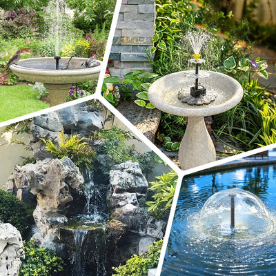 Fontaine Solaire 8 W Étanche pour Bassin à Poissons