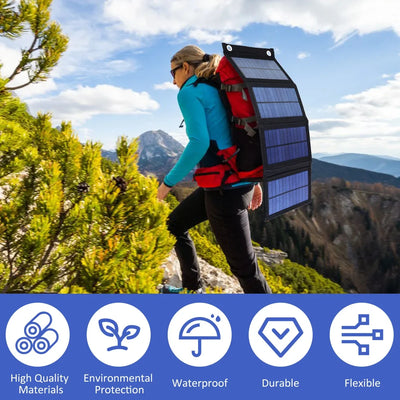 Panneau Solaire Pliable Portable 100W Étanche
