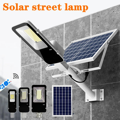 Lampadaire Solaire Extérieur LED 6000mAh Détecteur Crépusculaire