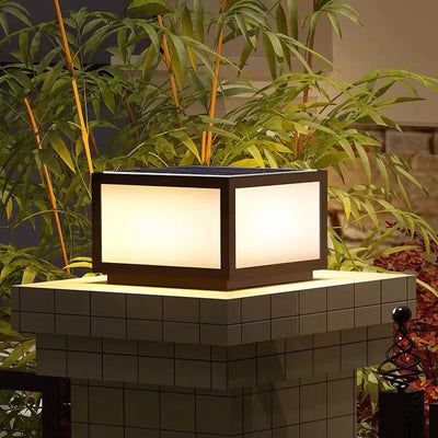 Lampe Solaire de Pilier avec Télécommande