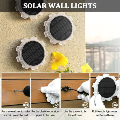 Spot Solaire à Planter RGB 4 Modes Étanche LED Jardin Allée