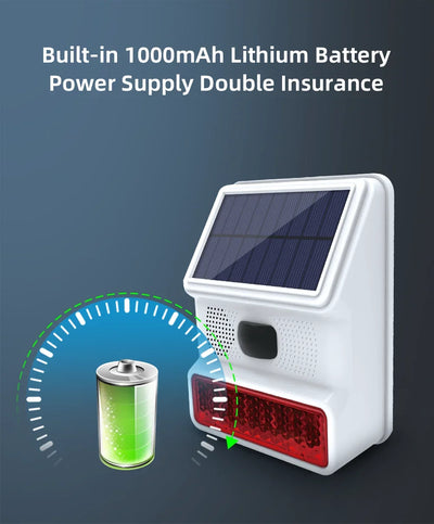 Alarme Solaire Extérieure Sans Fil 433 MHz