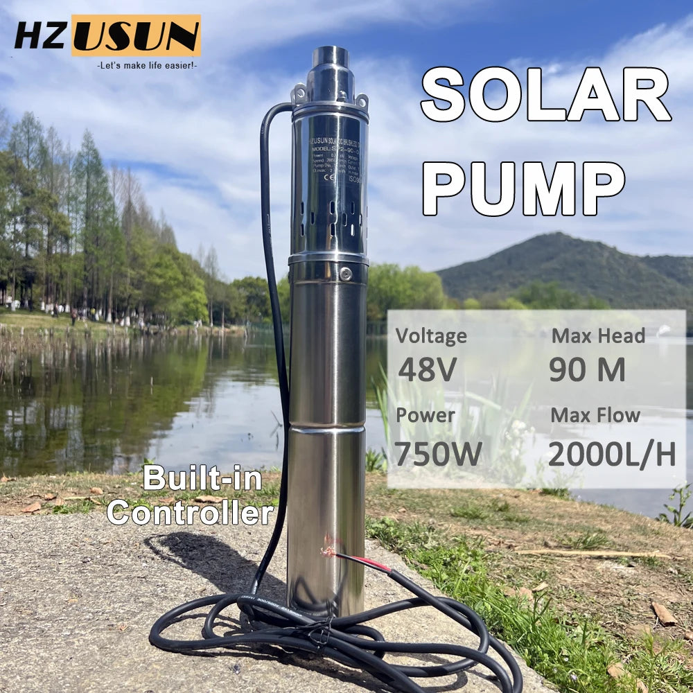 Pompe Submersible Solaire de Puits 1 HP