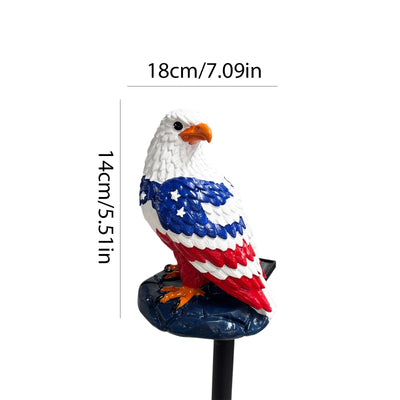 Statue Solaire Aigle Lumineuse pour Jardin et Pelouse