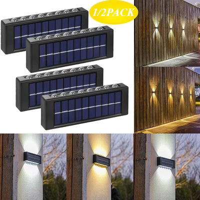 Applique Solaire Murale Extérieure Haut Bas Étanche