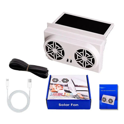 Ventilateur Solaire Portable d'Échappement pour Voiture