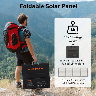 Panneau Solaire Pliable Portable 220W Kit Station