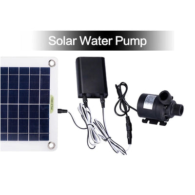 Pompe Solaire 12V 500W 800 L/h avec Panneau et Batterie