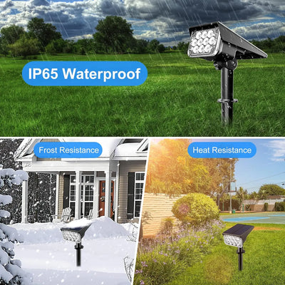 Projecteur Solaire Arbre LED Étanche IP65 Paysage Jardin
