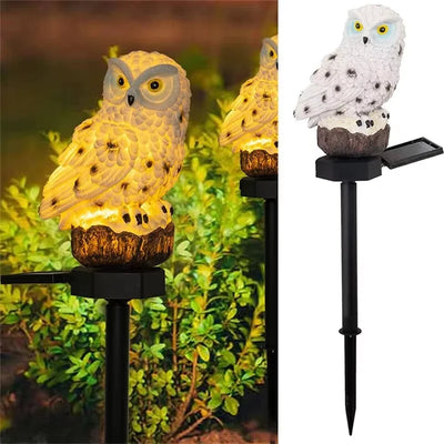 Lampe Solaire Hibou LED Étanche Décoration de Noël