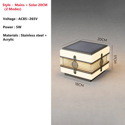 Lampe Solaire Décorative Étanche IP65 pour Jardin