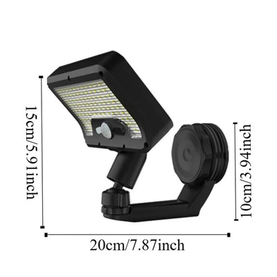 Applique Murale Solaire Pliable 92 LED Détecteur de Mouvement