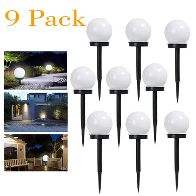 Ampoule Solaire LED Extérieure Étanche Lampe Boule Jardin Cour