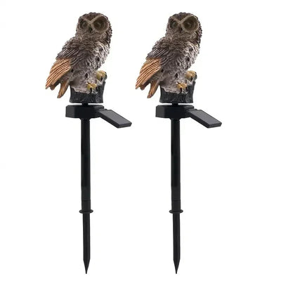 Lampe Solaire Hibou LED Étanche Décoration de Noël