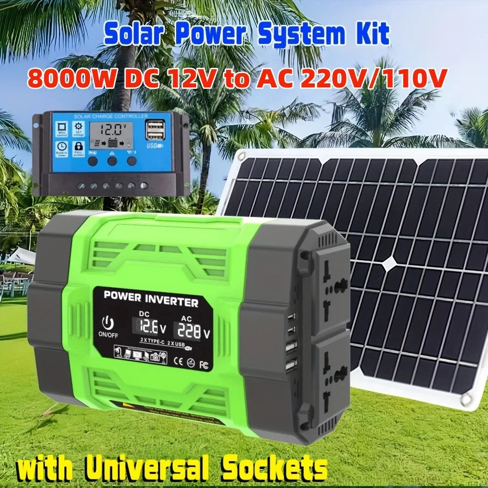 Kit Solaire Complet 8000W Panneau 600W Onduleur