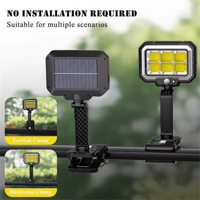 Lampe Solaire Clipsable Détecteur Mouvement Étanche Jardin Clôture