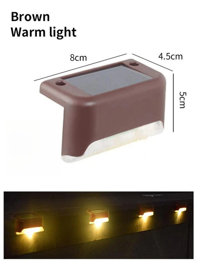 Lampe Solaire Escalier Extérieur LED Multicolore Étanche