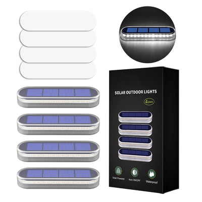 Lumière Solaire de Marche 30 LED Adhésive, Étanche – 2 à 6 Pièces