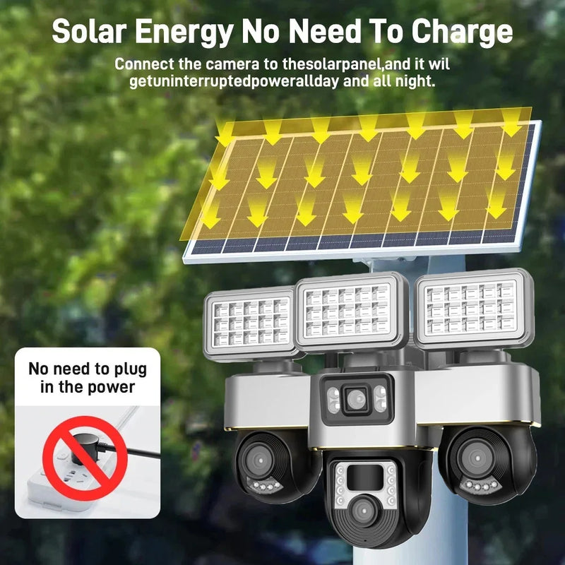 Camera solaire 4G PTZ exterieure avec zoom 10X