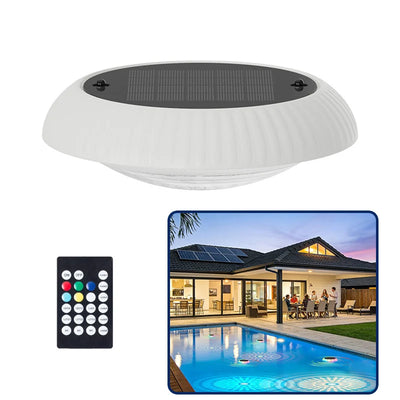 Lampe Solaire Piscine Flottante LED 5050 RGBWC Étanche