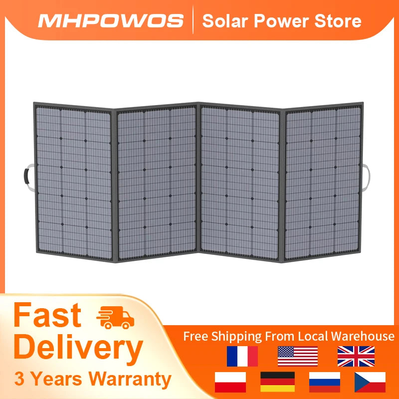 Panneau solaire portable pliable étanche pour camping