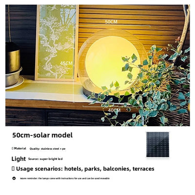 Applique Solaire Murale Lune Lumineuse de Jardin