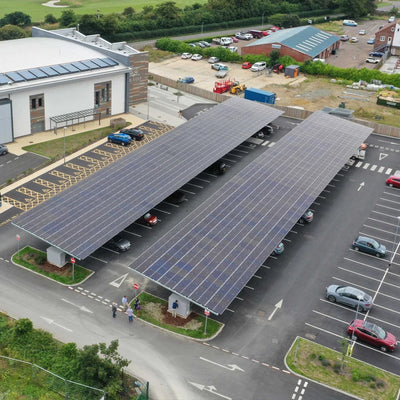 Carport Solaire Hors Réseau 24,78 kW pour 6 Voitures