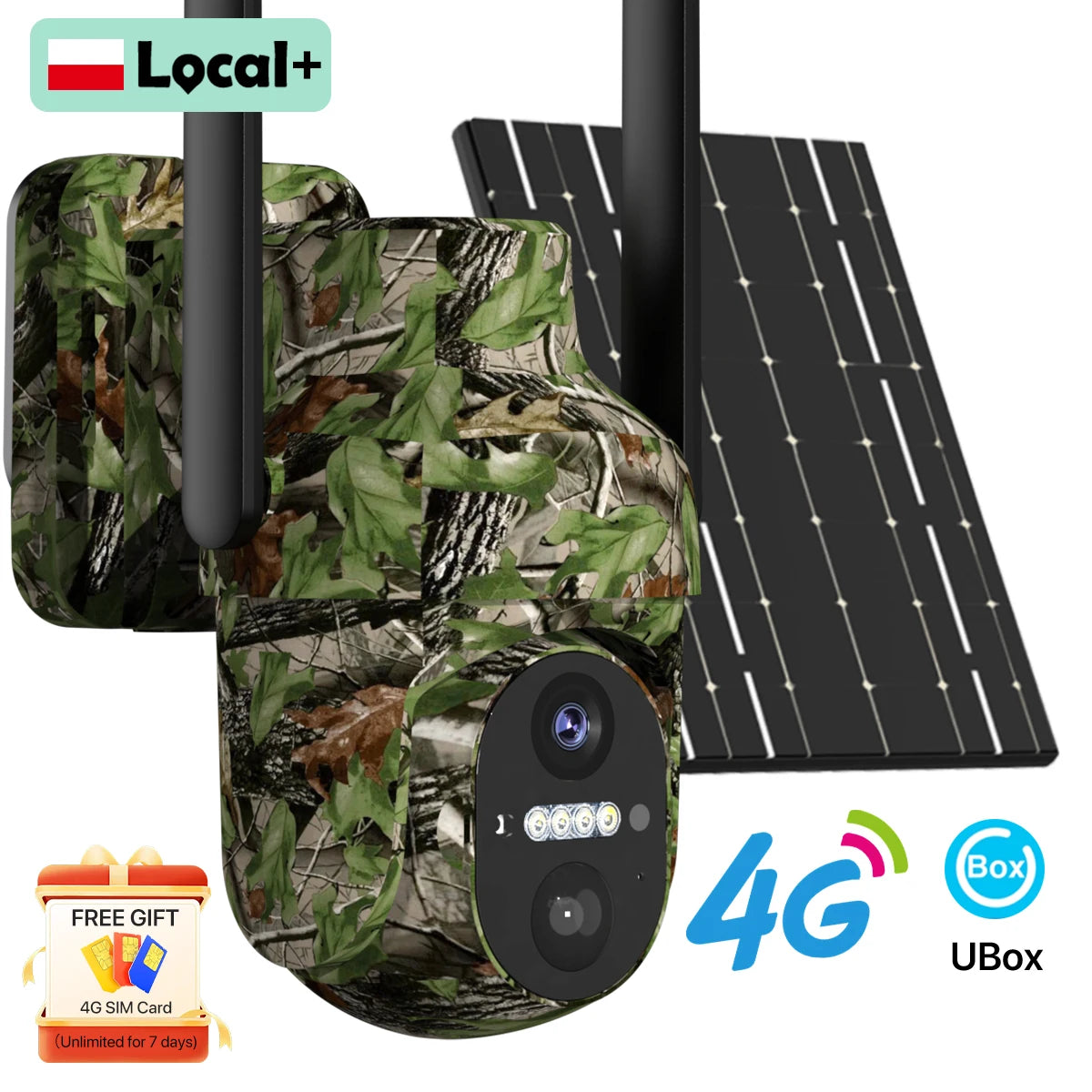 Caméra Solaire 4G Camouflage Extérieure